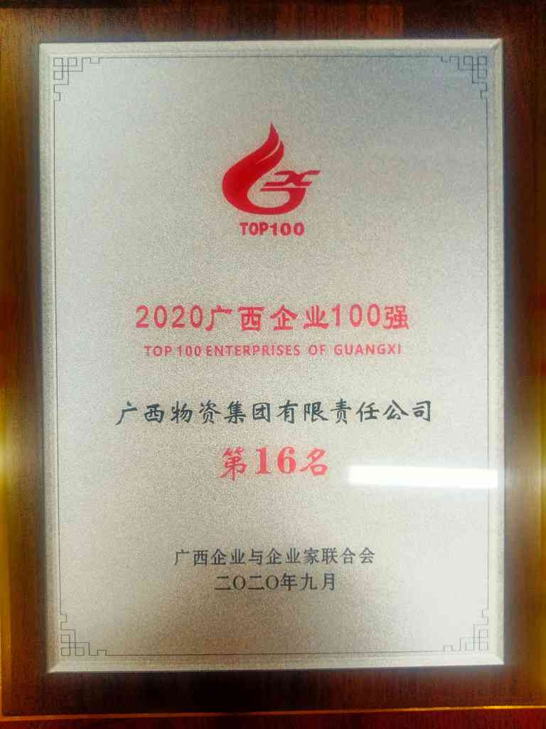 2020广西企业100强